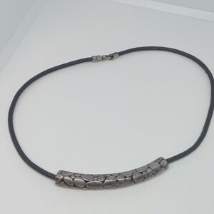 * John Hardy Kali pebble slide 925 sterling silver necklace 15.5"